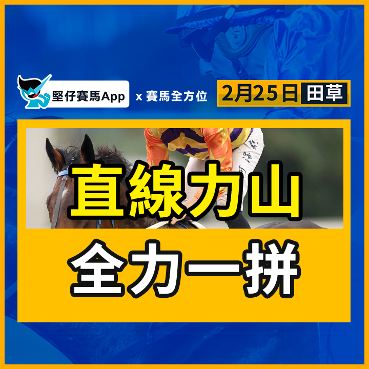 直線力山 全力一拼