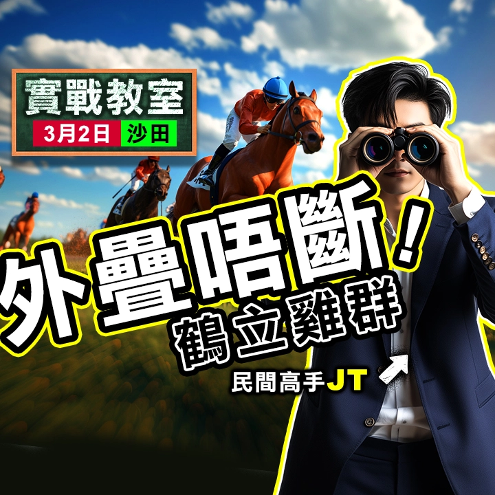 外疊唔斷 鶴立雞群