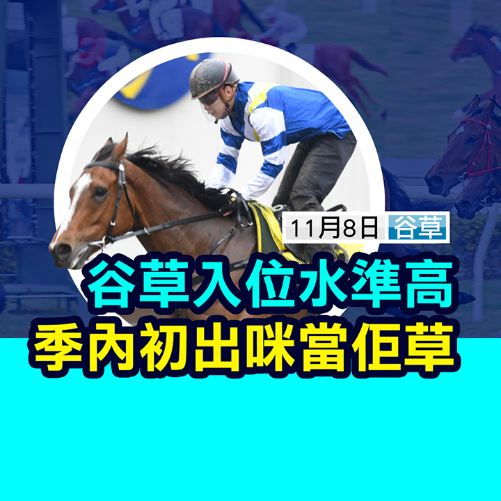 谷草入位水準高，季內初出咪當佢草